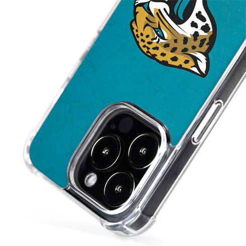 NFL Jacksonville Jaguars Distressed iPhone 15 Pro MagSafe Case